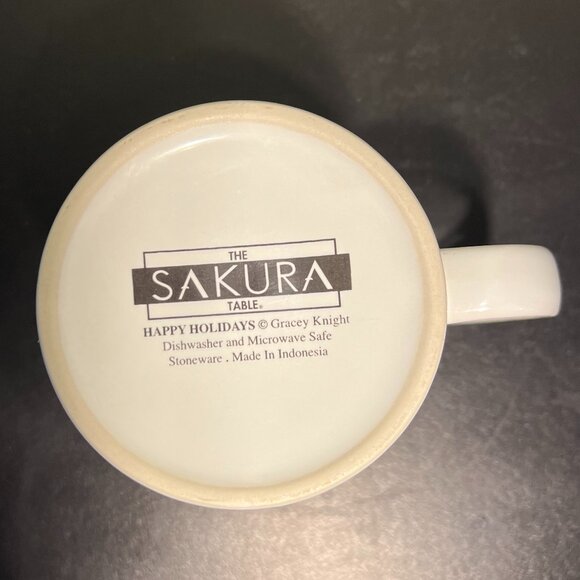 Sakura HAPPY HOLIDAYS Stoneware Mug ~ Art by Gracey Knight ~ Christmas Sleigh - Picture 8 of 9